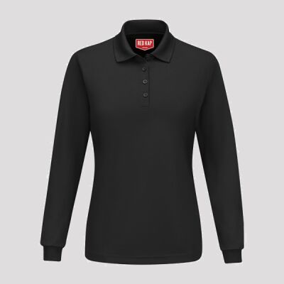 Women's Long Sleeve Performance Knit Polo Thumbnail