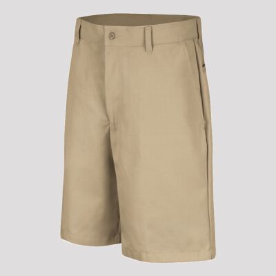 Men's Cotton Casual Plain Front Shorts Thumbnail