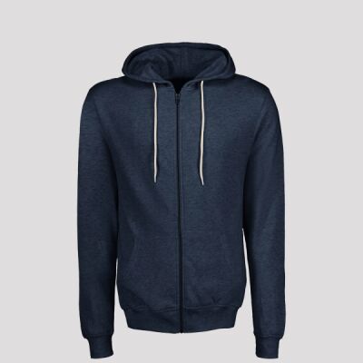 Unisex Retro Heather Full-Zip Hooded Sweatshirt Thumbnail
