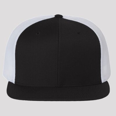 Wool Blend Flat Bill Trucker Cap Thumbnail