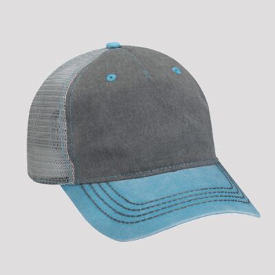 Pigment-Dyed Twill & Mesh Trucker Cap Thumbnail
