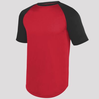 Youth Wicking Short Sleeve Baseball Jersey Thumbnail