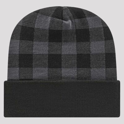 USA-Made Plaid Beanie Thumbnail