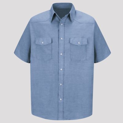 Men's Tall Deluxe Western Style Short Sleeve Shirt Thumbnail