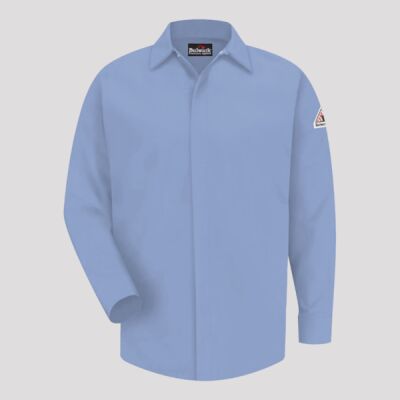 Men's Tall Concealed-Gripper Pocketless Work Shirt Thumbnail