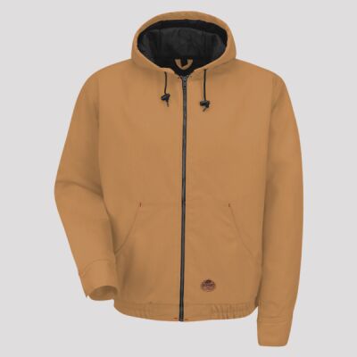 Men's Blended Duck Zip-Front Hooded Jacket Thumbnail