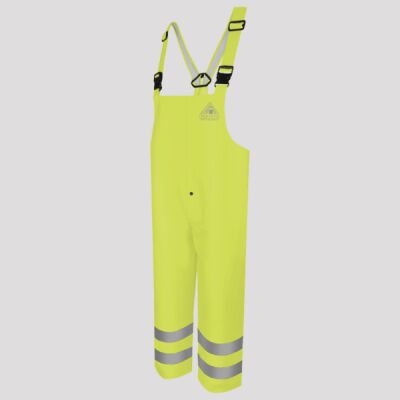 Men's Hi-Visibility Flame-Resistant Rain Bib Overall - 10 oz. Thumbnail