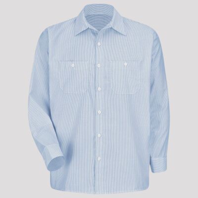 Men's Tall Industrial Stripe Work Shirt Thumbnail
