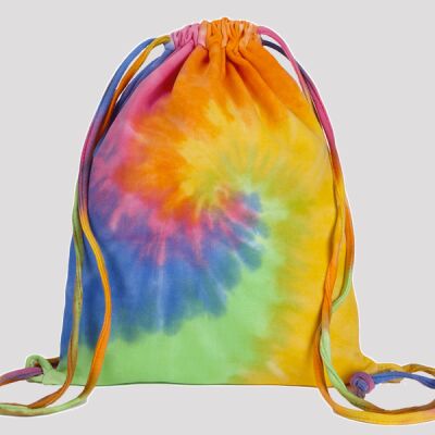 Swirl Tie-Dyed Drawstring Bag Thumbnail