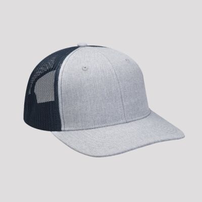 Heather Woven/Soft Mesh Trucker Style Cap Thumbnail