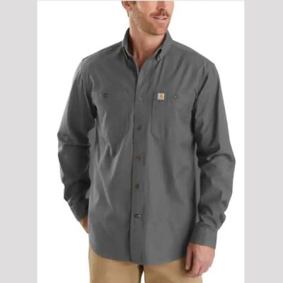 Rugged Flex® Relaxed Fit Midweight Canvas Long-Sleeve Shirt Thumbnail