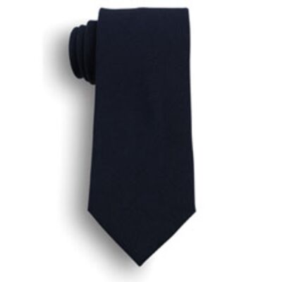 BLACK UNIFORM WEAR POPLIN VELCRO ON TIES  20"  Thumbnail