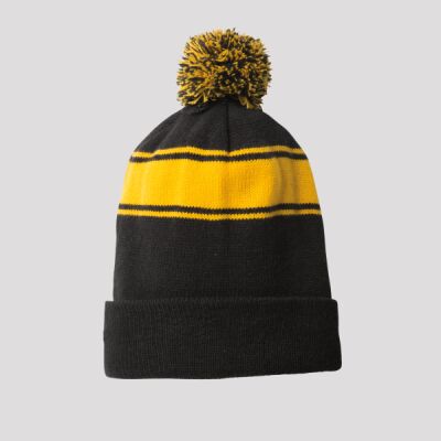 Stripe Pom Pom Beanie Thumbnail