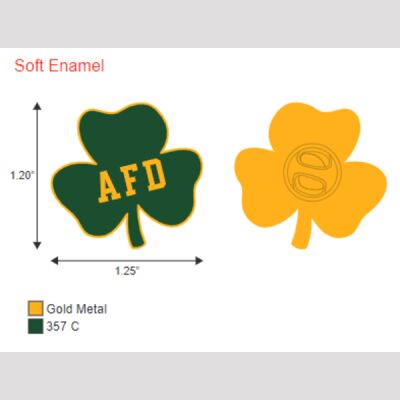 AFD Shamrock Pin  Thumbnail