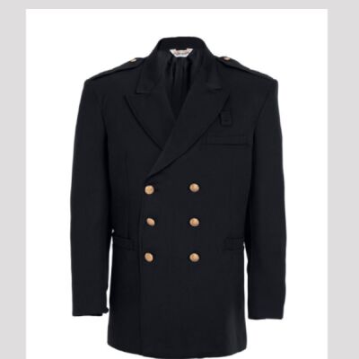 Double Breasted Dress Coat Black Thumbnail