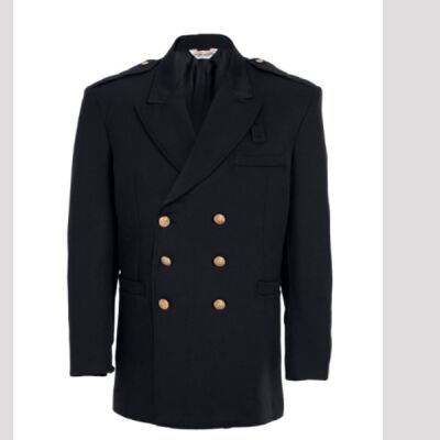 Ladies' Double Breasted Dress Coat Black  Thumbnail