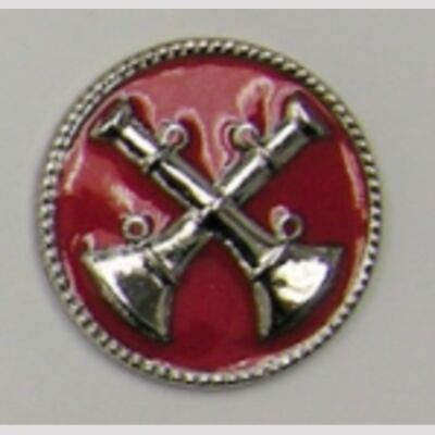 Two Crossed Silver Bugles Thumbnail