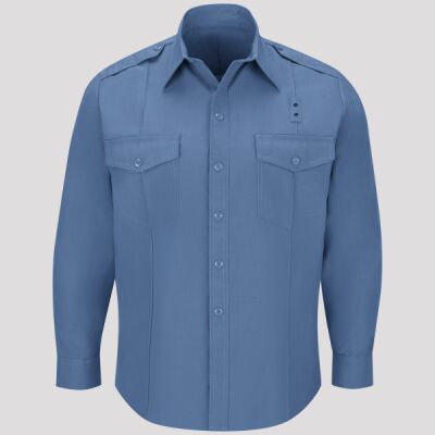 Men's Classic Long Sleeve Fire Chief Shirt (WT) Thumbnail