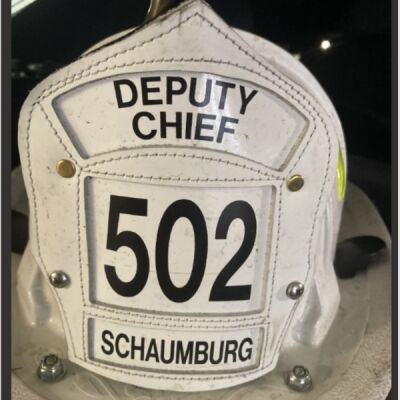 Schaummburg FD Deputy Chief 6"  Helmet Shield  Thumbnail