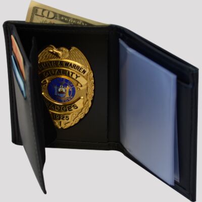 DRESS LEATHER SINGLE ID WALLET W/ CC SLOTS Thumbnail