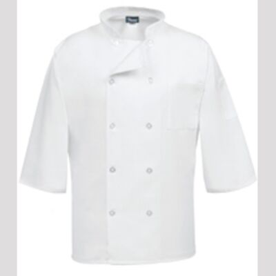 3/4 Sleeve White Chef Coat  Thumbnail
