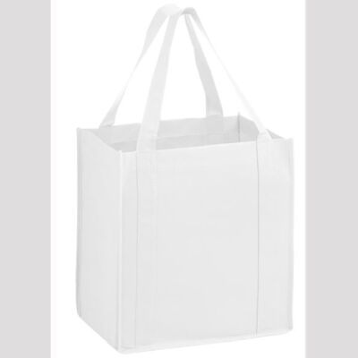 Heavy Duty Non-Woven Grocery Tote Bag with Poly Board Insert  Thumbnail