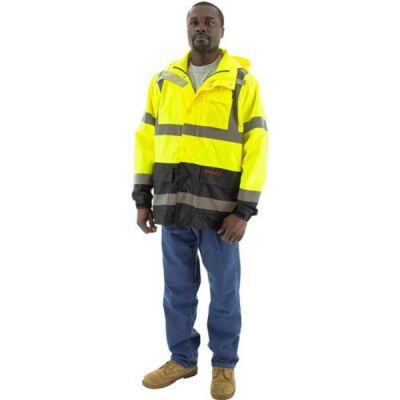 Majestic 75-1307 Hi-Viz Waterproof Parka with Liner Options, ANSI 3 Thumbnail