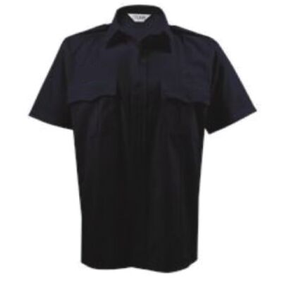 Polycotton Bravo Short Sleeve Shirt - Navy Thumbnail