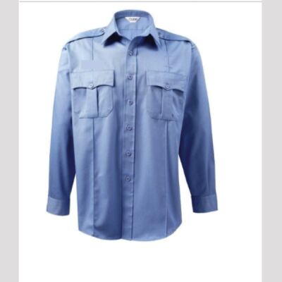 Bravo, 5.25 oz/yd2 Twill Weave, Long Sleeve Meidum Blue  Thumbnail