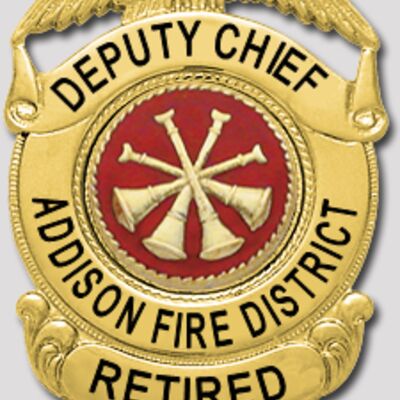 Addison FD Retired Deputy Chief  Badge  Thumbnail