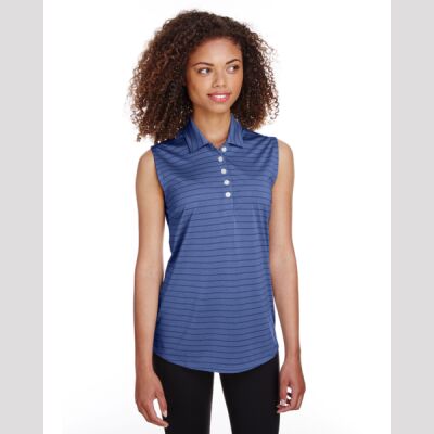 Ladies' Rotation Stripe Sleeveless Polo Thumbnail