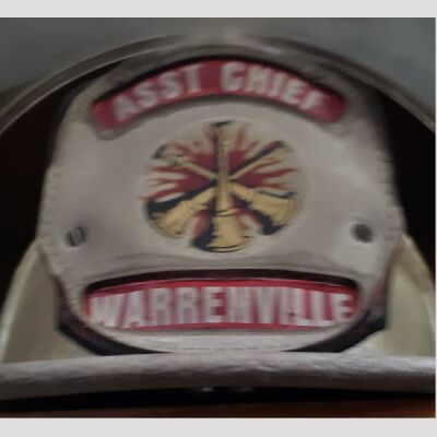 Warrenville 6" Assistant Chief Helmet Shield  Thumbnail